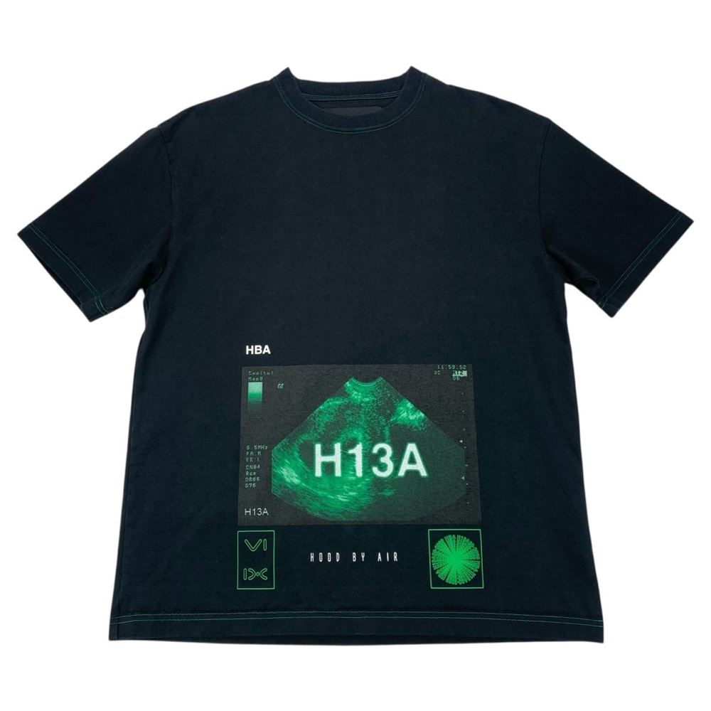 Hood‎ By Air H13A Graphic Tee Men’s Large Black Made in Japan HBA